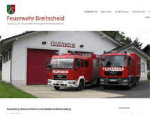 Tablet Screenshot of ff-breitscheid.de